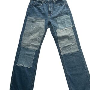 BDG Patchwork Cowboy Straight Leg Jeans 27